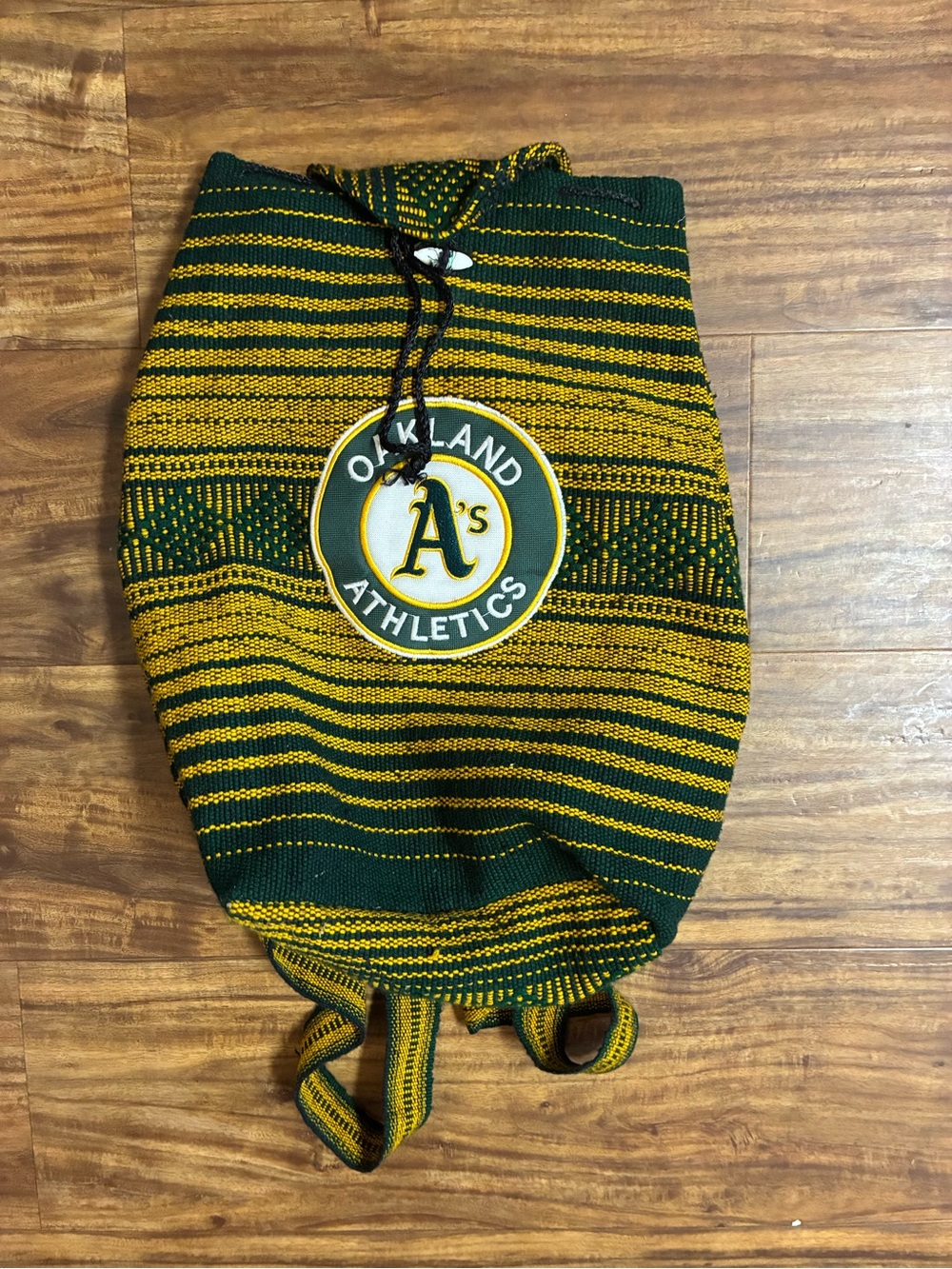 Oakland A’s Knit Drawstring Bag/Backpack